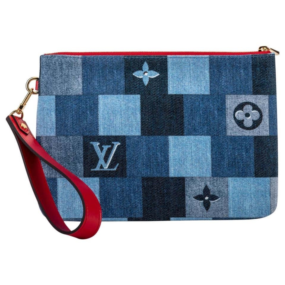 Louis Vuitton Denim Pouch Wristlet